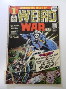 Weird War Tales #1 (1971) VG- condition see description