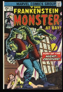 Frankenstein #14 VF+ 8.5 Fury of the Night-Creature! Ron Wilson Cover!