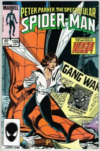 Spectacular Spider-Man #105 (1976) - 8.0 VF *United We Fall*
