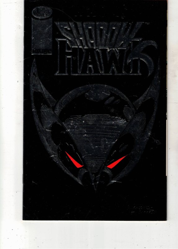 Shadowhawk #1 Silver Foil Cover (1992) High-Grade Die-Cut cover! Valentino! NM-