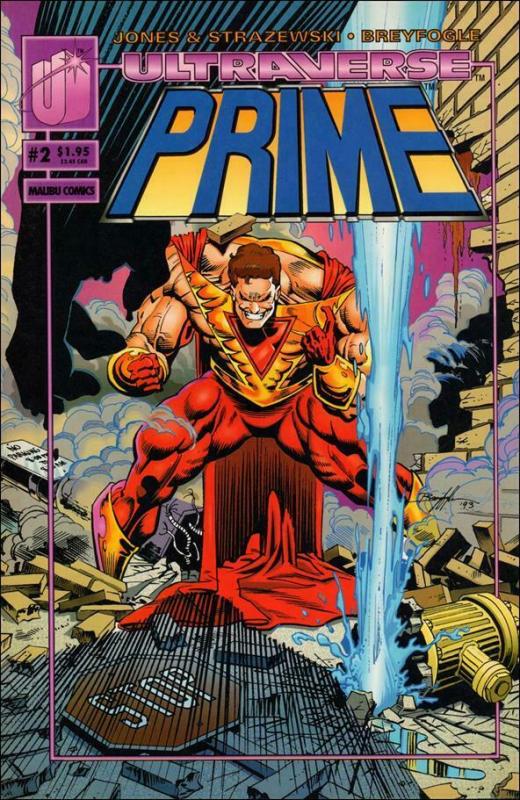 Prime (Vol. 1) #2 VF; Malibu | save on shipping - details inside