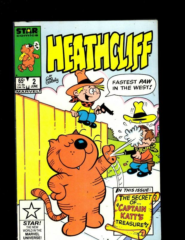 Lot of 12 Heathcliff! Marvel Comic Books #1 2 3 4 6 7 8 9 11 13 16 17 J344