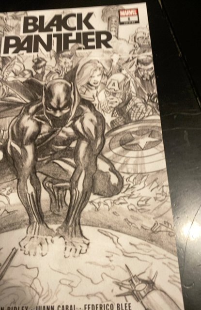 Black Panther # 1Alex Ross Sketch 2nd Print Marvel 2022