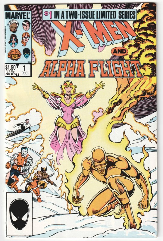X-Men/Alpha Flight #1,  2 (1986) Complete set!