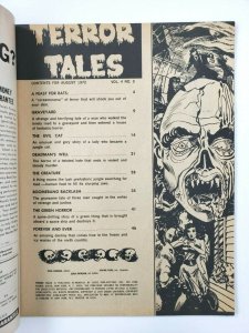 TERROR TALES Horror Magazine Vol. 4, No. 5 Eerie Publications August 1972