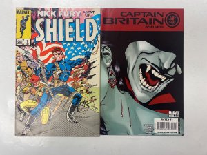 4 MARVEL comic books Heroes Hire #8 9 Nick Fury #1 Captain Britain #10 20 KM15
