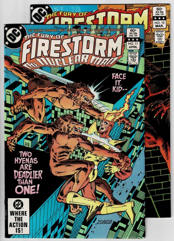Firestorm: the Nuclear Man #10 & #11 (1982) Another Fat Mouse BOGO Read Desc (d)