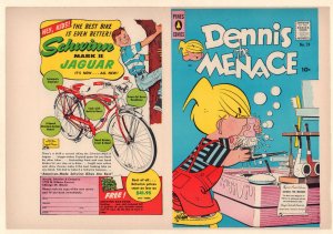 Dennis the Menace #24 Unused Comic Book Cover - Pipe Washing (Grade 8.0) 1957