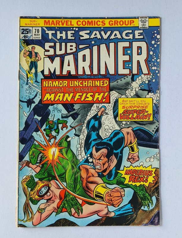 Sub-Mariner #70  (1974)  VG