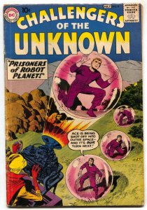 Challengers of the Unknown #8 1959- DC Jack Kirby Wally Wood VG