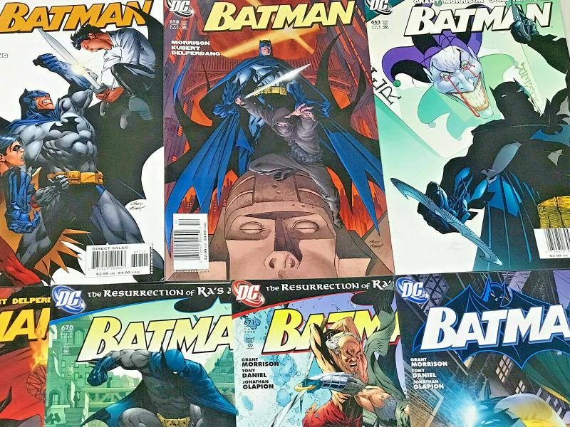 BATMAN#655-672 VF/NM LOT 2006 GRANT MORRISON (11 BOOKS) DC COMICS