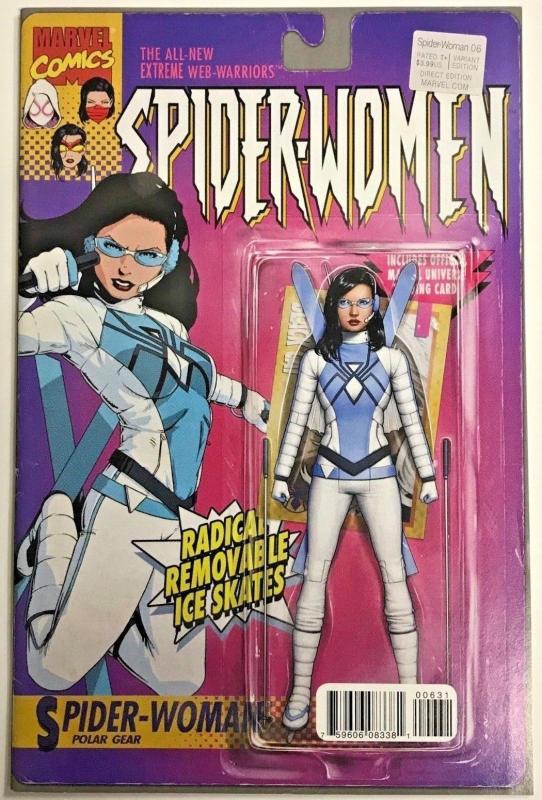 SPIDER-WOMEN#6 VF/NM 2016 'ACTION FIGURE VARIANT' MARVEL COMICS 