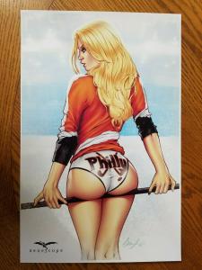 11 x 17 ART PRINT Red Agent #5 Philadelphia Hockey Zenescope Chatzoudis