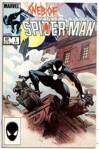 WEB of SPIDER-MAN 1, VF+, Charles Vess, Black Costume, 1985, more SM in store