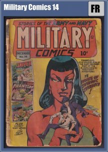 Military Comics 14 (1945) FR Signed by Fred Guardineer Quality