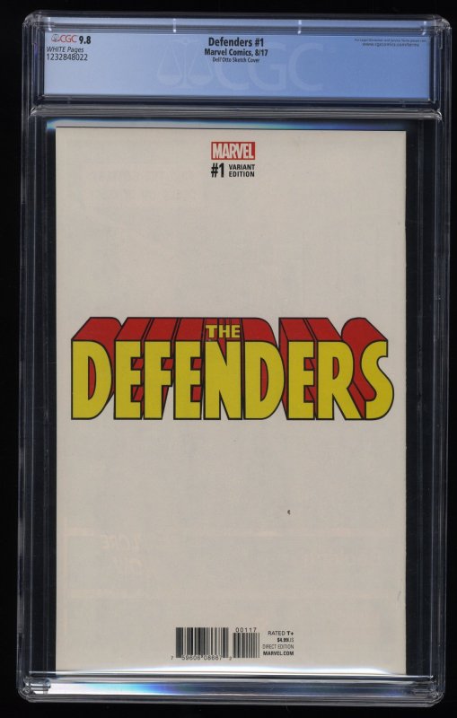 Defenders #1 CGC NM/M 9.8 White Pages