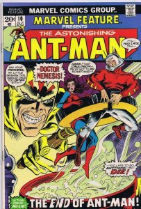 Marvel Feature #10 ORIGINAL Vintage 1973 Ant Man Doctor Nemesis