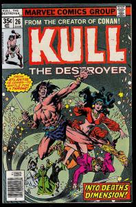 KULL the CONQUEROR #26, VF, Robert E Howard, 1971 1978, King, Destroyer