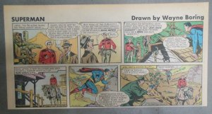Superman Sunday Page #947 by Wayne Boring from 12/22/1957 Size ~7.5 x 15 inches