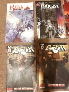 LOT OF 7 MARVEL mostly THE PUNISHER COMIC ok used shape