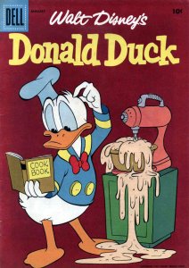 Donald Duck (Walt Disney's) #57 GD ; Dell | low grade comic January 1958 Cooking