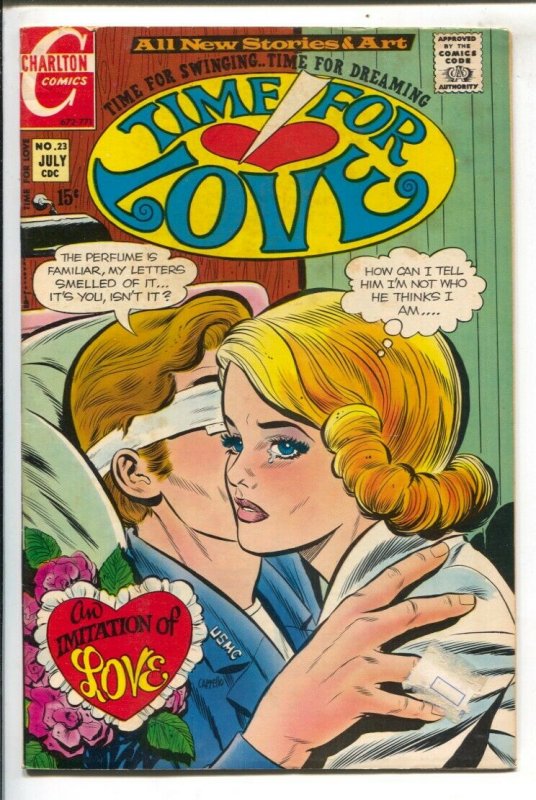 Time For Love #23 1971-Charlton-15¢ cover price-Injury to the eye cover-VG