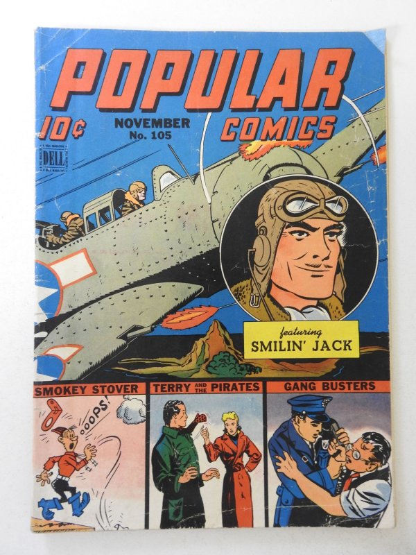 Popular Comics #105 (1944) VG Condition 1/2 in spine split