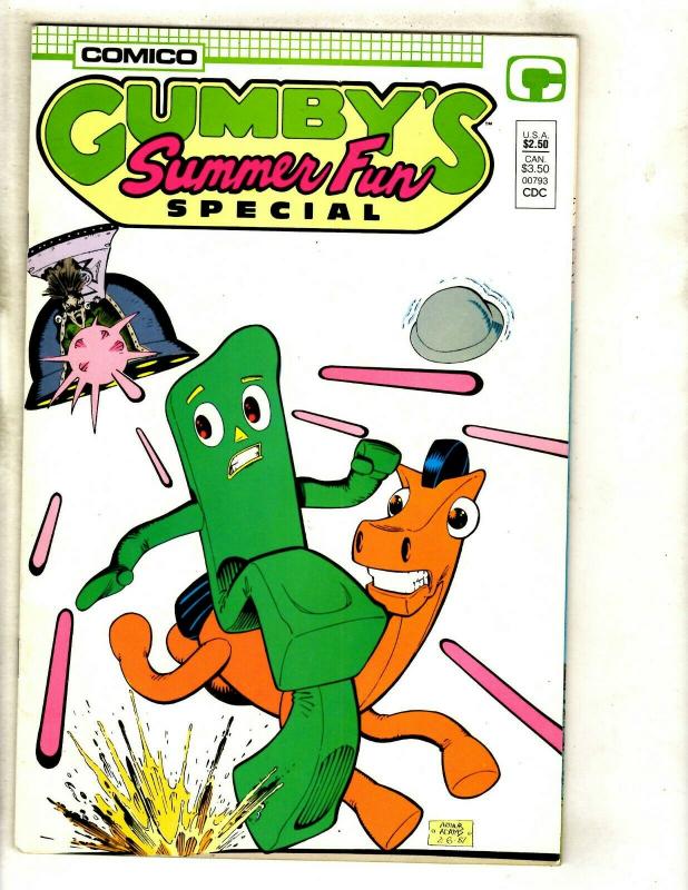 6 Comics Malibu Sun 16 Stupidman 1A Gumby's 1 Henry V 1 Real Ghostbusters + NP8