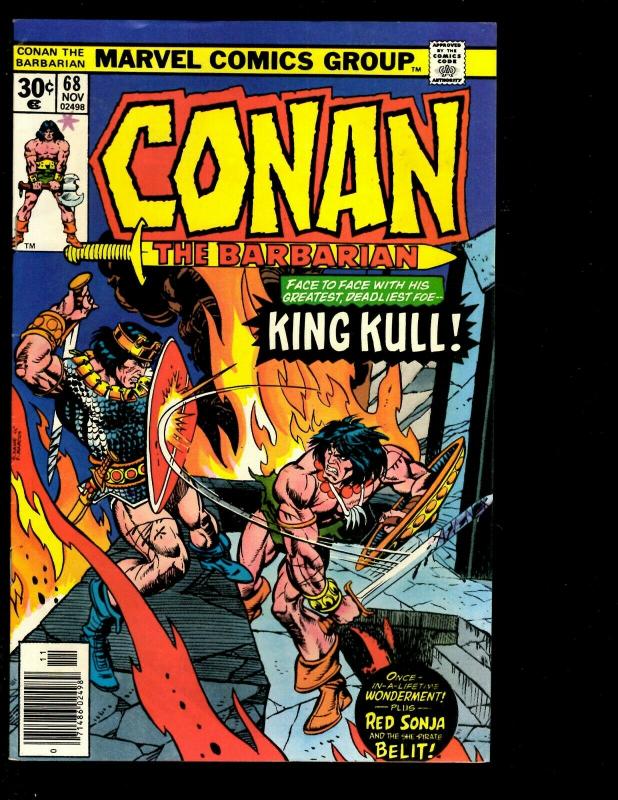 Lot of 9 Conan the Barbarian Marvel Comic books  196 115 100 78(2) 72 68 66 JF10