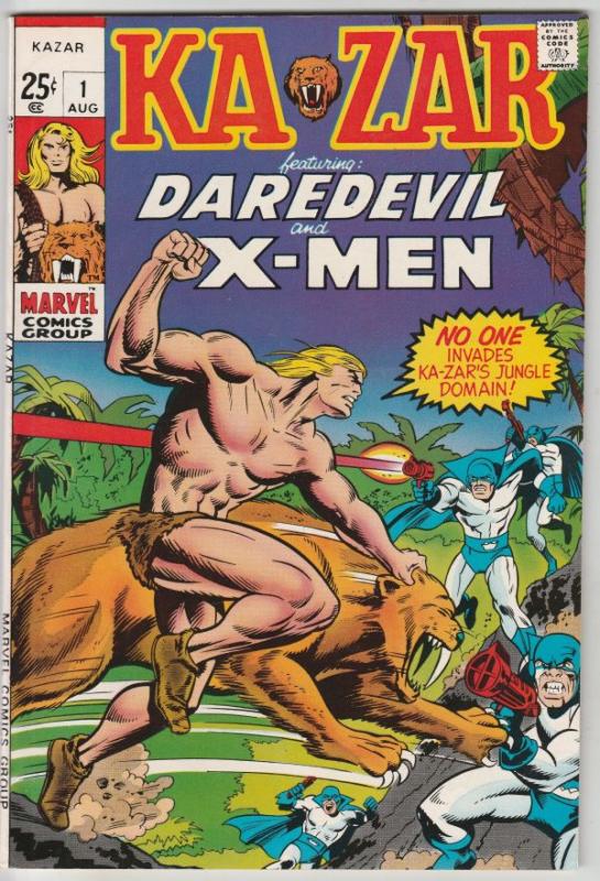 Ka-Zar Featuring Daredevil and the X-Men #1 (Aug-70) NM Super-High-Grade Ka-Zar