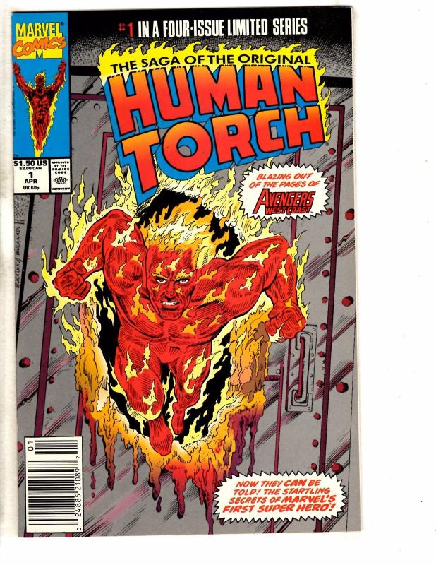 Lot Of 18 Human Torch Marvel Comic Books # 8 1 (8) 2 (4) 3 (4) 4 Fantastic 4 RM2