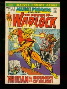 MARVEL PERMIERE #2 WARLOCK YELLOW CLAW KIRBY KANE ADKIN FN