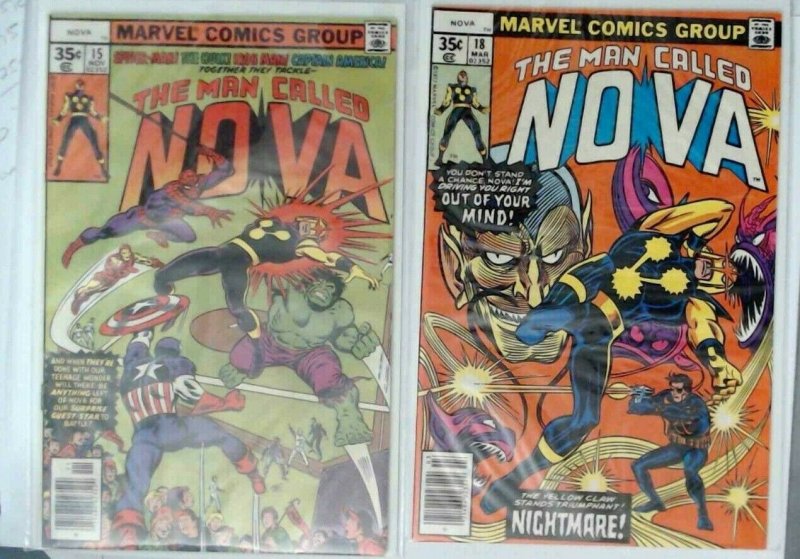 Estate sale Man Called Nova 14 COMIC Lot Spiderman and Avengers cameo  F-VF+