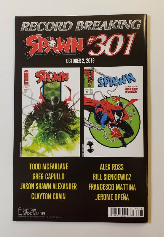 Spawn #300 Image Comics 2019 Alexander Variant Cover I first Print NM+