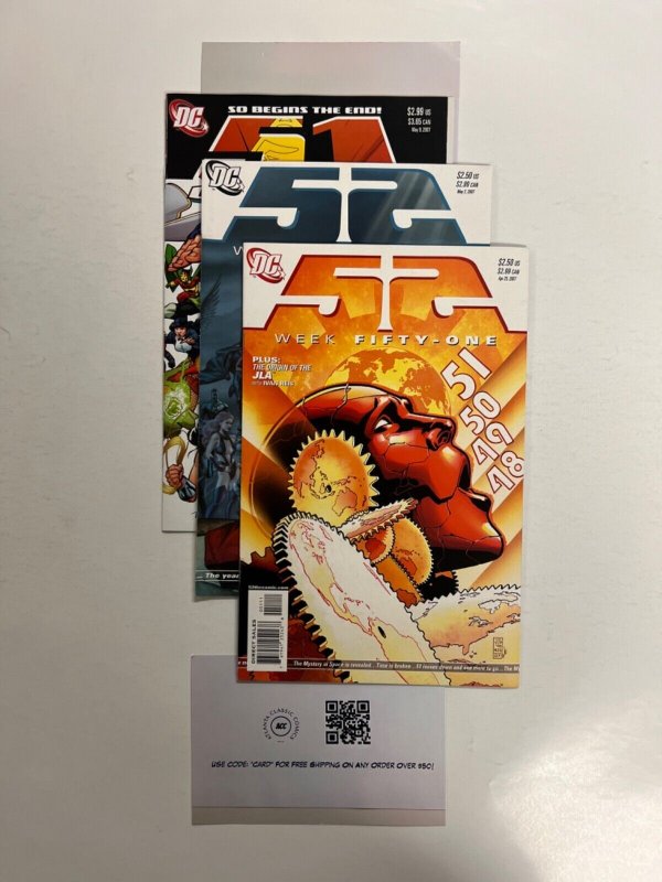 3 DC Comics 52 # 51 52 + 51 Countdown # 51 Batman Superman Wonder Woman 96 JS32