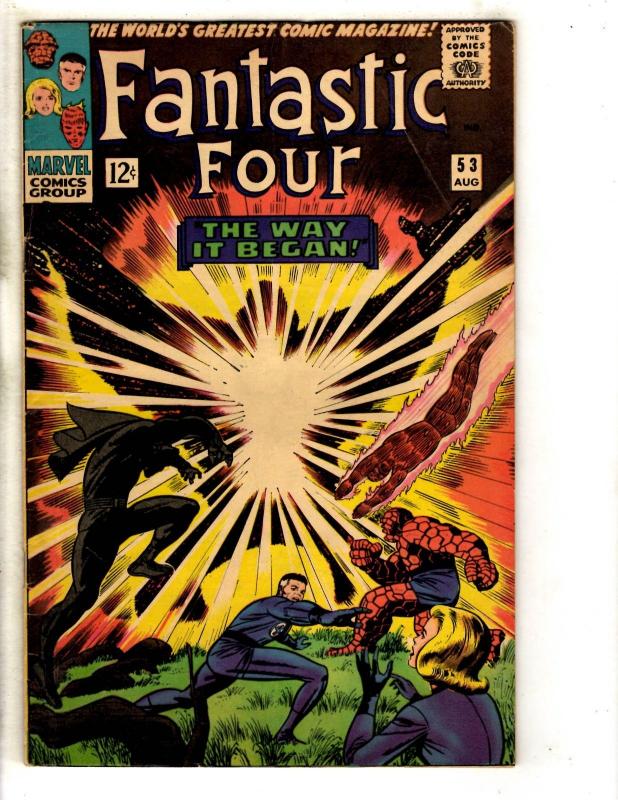 Fantastic Four # 53 FN/VF Marvel Comic Book Black Panther Thing Human Torch FH2