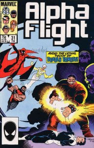 Alpha Flight (1st Series) #31 FN ; Marvel | Mike Mignola Deadly Earnest