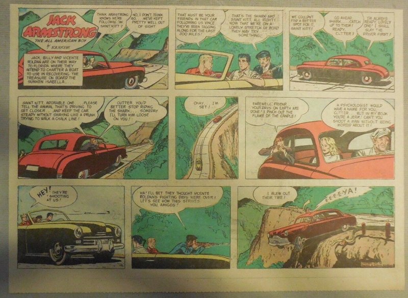 Jack Armstrong The All American Boy by Bob Schoenke 10/5/1947 Half Size Page !