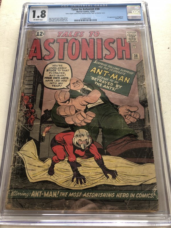 Tales to astonish 38,CGC 1.8,1st app. Of egghead!