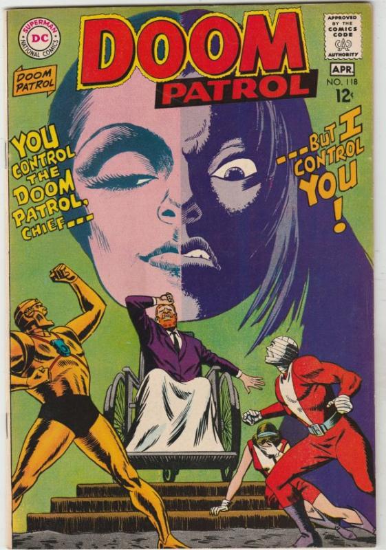 Doom Patrol #118 (Apr-68) VF/NM High-Grade Proffesor, Negative Man, Elasti-Wo...