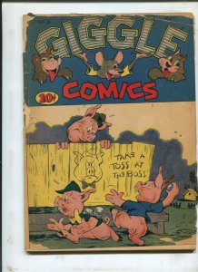 GIGGLE COMICS #8 - TAKE A TOSS AT THE BOSS! - (1.8) 1944