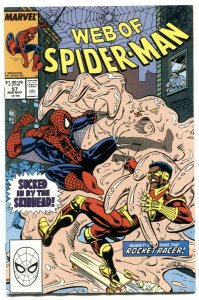 Web Of Spider-man #57 1989- Nazi Skinhead Monster cover VF