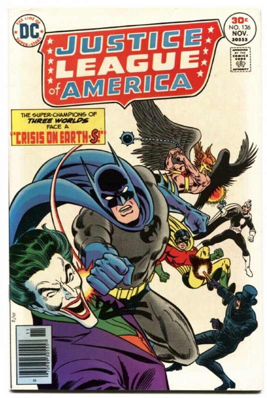 JUSTICE LEAGUE OF AMERICA #136-DC-the joker-batman-HIGH GRADE