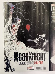 MOON KNIGHT BLACK WHITE & BLOOD #1 CVR A + B BACHALO VAR NM 1st App Last Priest 