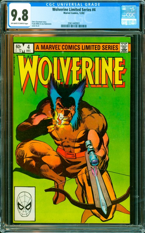 Wolverine Limited Series #4 CGC Graded 9.8 