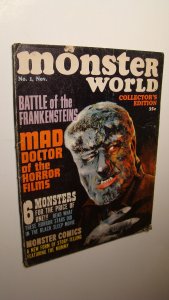 MONSTER WORLD 1 *SOLID COPY* FRANKENSTEIN WEREWOLF DRACULA FAMOUS MUMMY 1964