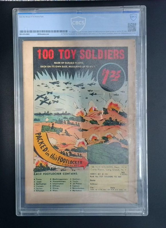 The Flash #139, 1st App & Origin of Reverse Flash, CBCS 3. 0 DC Comics, 1963 JR1