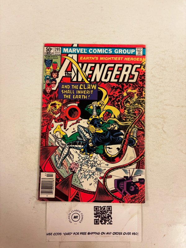 Avengers #205 FN Marvel Comic Books Human Torch Thor Iron Man 6 HH102