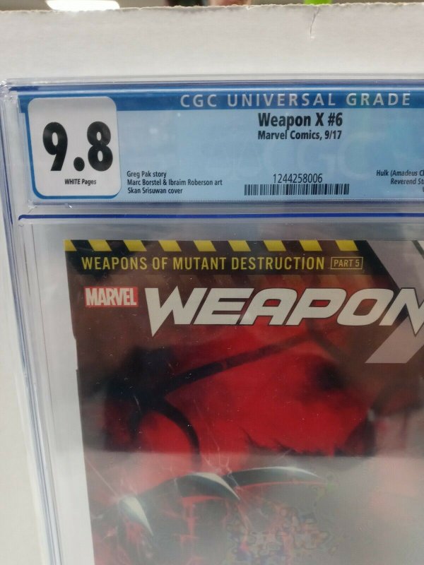 Weapon X #6A Skan Variant CGC 9.8 2017 