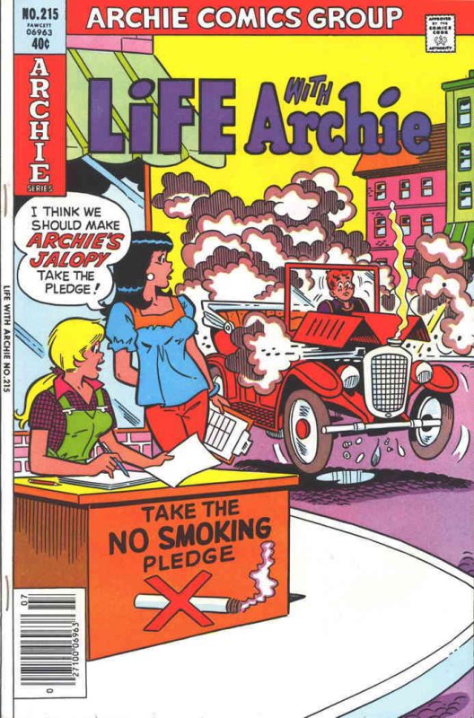 Life with Archie #215 GD ; Archie | low grade comic July 1980 No Smoking Cover